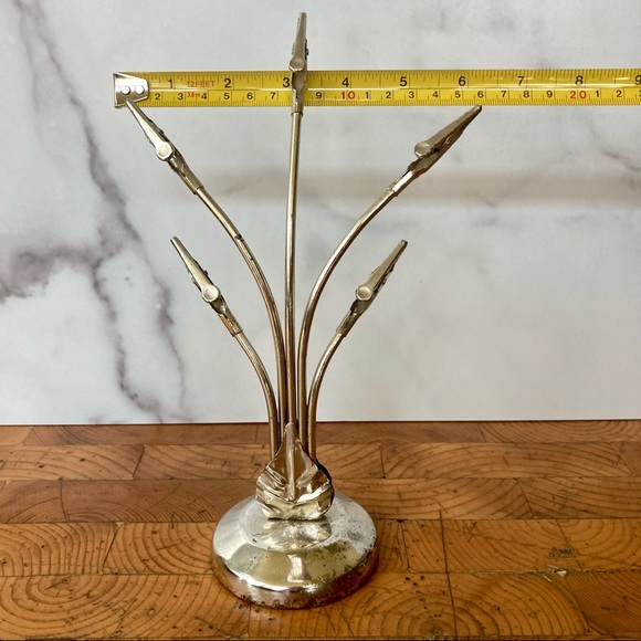 Vintage Art Deco Chrome Post Card Holder Biz Cards - Picture 3 of 8